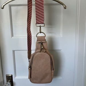 Anthropologie Urban Originals Liberty Sling Bag Neutral Pale Pink
